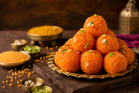 Motichur laddu, what it means and how it differs from boondi laddu
