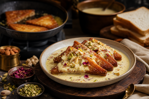 How should you decide whether to buy or make shahi tukda?